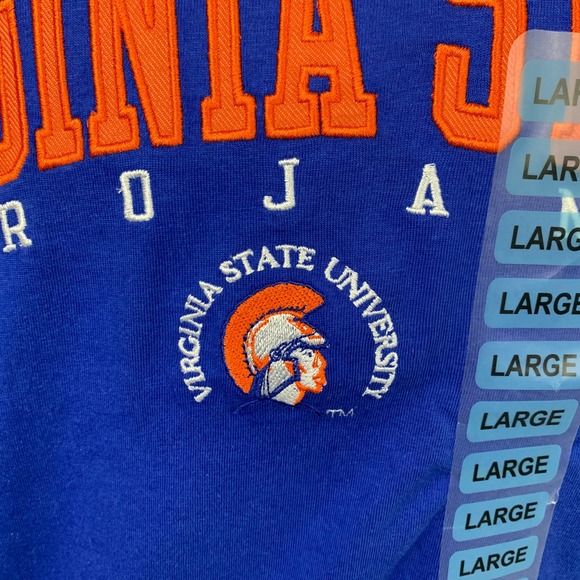NWT Champion Virginia State Trojans Men’s Blue T- Shirt L Large - Picture 4 of 4